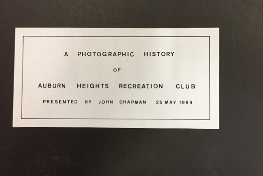 A Photographic History of Auburn Heights Recreation Club / by John Chapman