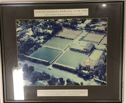 The Finest Greens in Melbourne  - Auburn Heights Bowling Club 1990