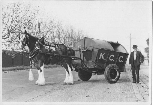 City of Kew Horse, Cart and Employee