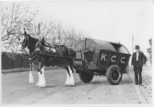 City of Kew Horse, Cart and Employee