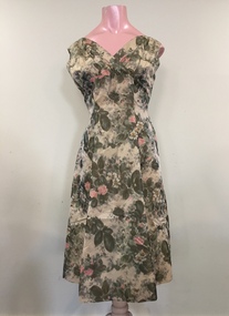 Floral Print Day Dress, 1950s