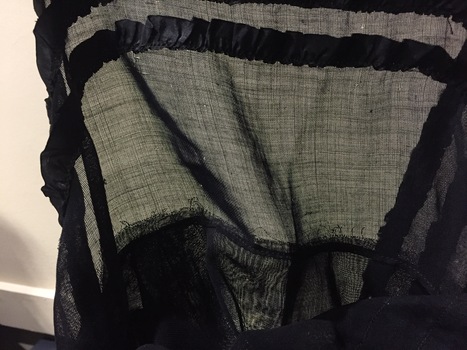 Black Lace Evening Dress, circa 1907