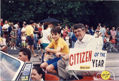 Photograph, Graeme Lindsay, Citizen of the Year, Kew Festival, 1992