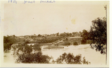 Photograph, Yarra at Fairfield, 1934 Floods, 1934