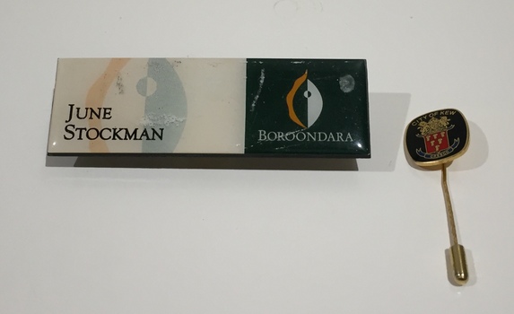 City of Boroondara Name Tag / City of Kew Stick Pin