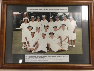 Kew Bowling Club VLBA Metropolitan Pennant Section Winners Division A2