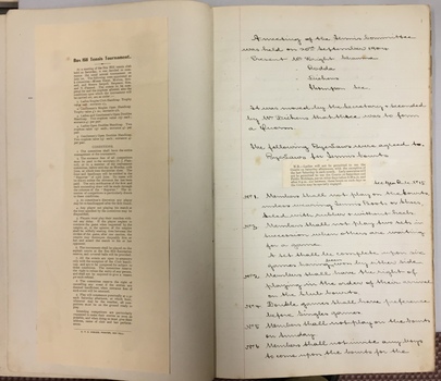 Auburn Heights Tennis Club Minute Book, 1904-1916