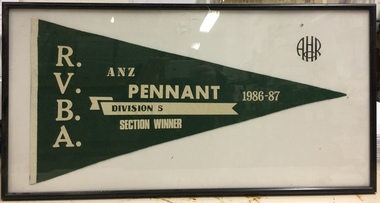  RVBA ANZ Pennant Division 5 Section Winner 1986-87 