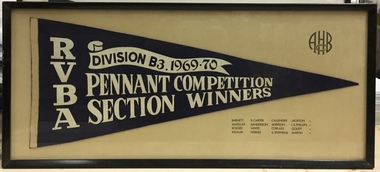 RVBA Division B.3. Pennant Competition Section Winners 1969-70