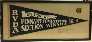 RVBA Division A.2. Pennant Competition Section Winners 1960-61