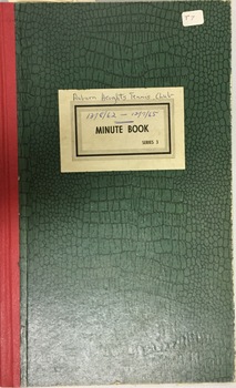 Auburn Heights Tennis Club Minute Book 1962-65