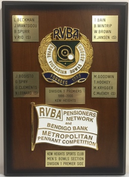 Kew Heights Sports Club Men's Bowls Section Division 1 Premier Side, 1999-2000