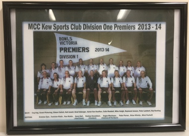 MCC Kew Sports Club Division One Premiers 2013-14