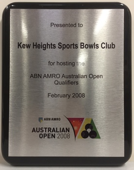 Kew Heights Sports Club: Host of the ABN-AMRO Australian Open 2008