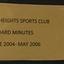 Kew Heights Sports Club Board Minutes June 2004 - May 2006