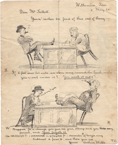 Drawing - Visual Vignettes, Sir Henry de Castres Kellett & Arthur Wills / by Arthur Wills, 1920