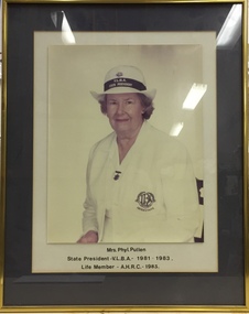 Mrs. Phyl Pullen, State President VLBA 1981-83, Life Member AHRC 1983