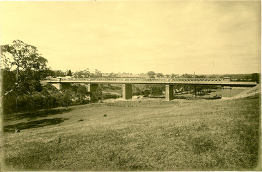 Photograph, J F C Farquhar, Railway Bridge Over the Yarra, 1891