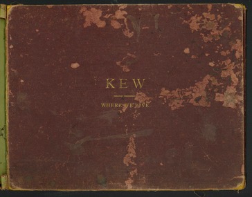 Book, Henry de Castres Kellett  BT, Kew Where We Live : Kew Illustrated, 1891