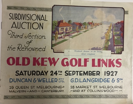 Old Kew Golf Links Estate (1927), page 1