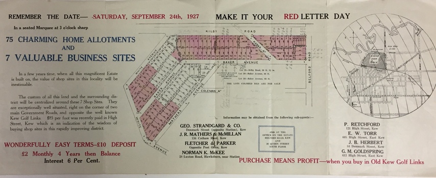 Old Kew Golf Links Estate (1927), pages 2&3