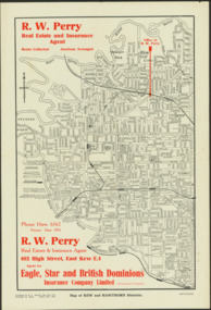 Map of Kew and Hawthorn Districts 