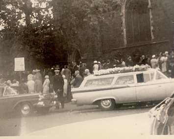 Photograph, J E & B L Rogers, Lady Rylah's Funeral, Holy Trinity Church, 1969