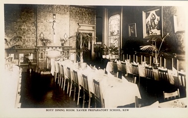 Boy's Dining Room, Xavier Preparatory School, Kew