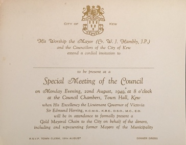 Special Meeting of the Council