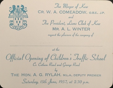Official Opening of Children's Traffic School