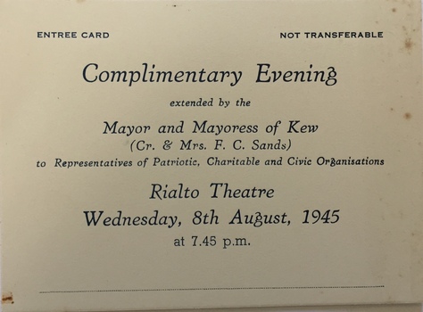 Complimentary Evening