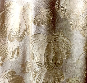 Detail of fabric - Formal Silk Brocade Gown