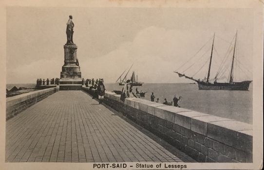 Port Said - Statue of Lesseps