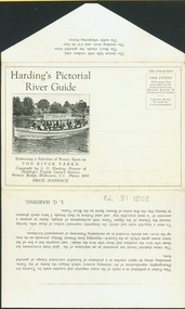 Postcard, Melbourne Ferries Pty Ltd, Harding's Pictorial River Guide