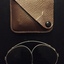 Sunglasses and leather case