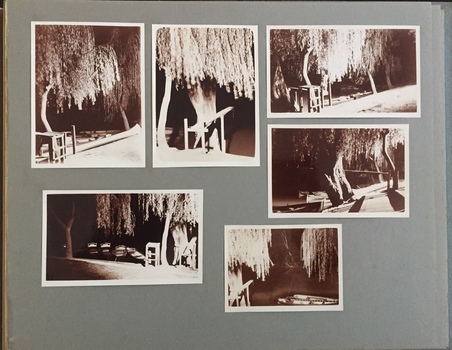Photograph album - page 21 - [Untitled but Macauley's boat sheds at night]