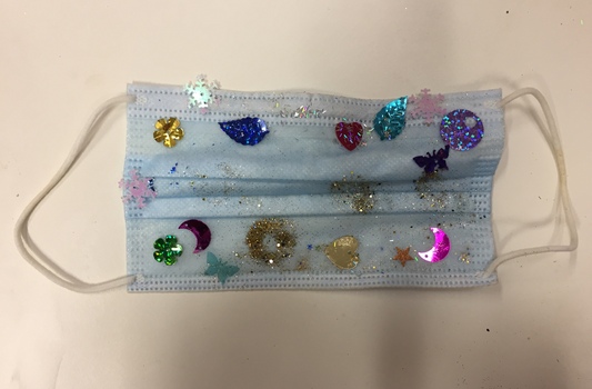 Accessory: Hand Decorated Covid-19 Mask