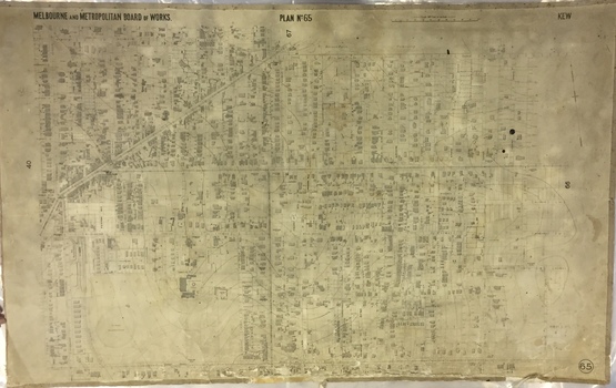 Map: MMBW Plan No.65 Kew & Heidelberg