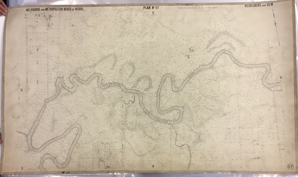 Map: MMBW Plan No.117 Heidelberg & Kew