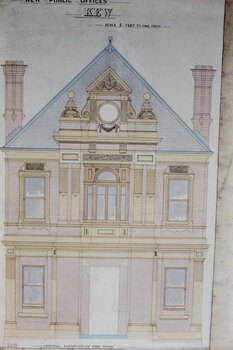 Architectural Drawing: New Public Offices, Kew