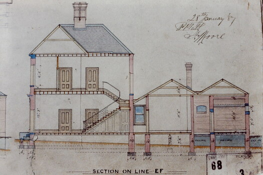 Architectural Drawing: New Public Offices, Kew