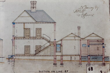 Architectural Drawing: New Public Offices, Kew