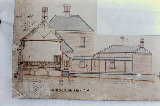 Architectural Drawing: New Public Offices, Kew