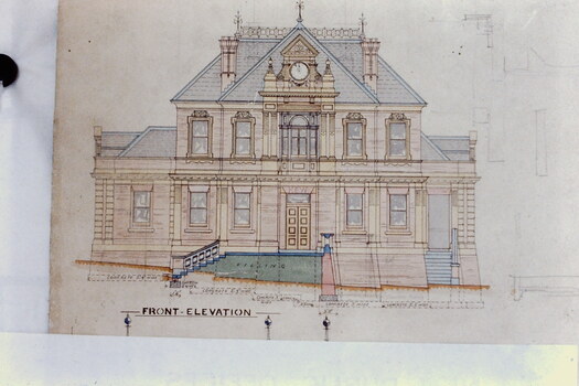 Architectural Drawing: New Public Offices, Kew