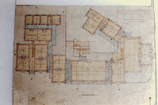 Architectural Drawing: New Public Offices, Kew