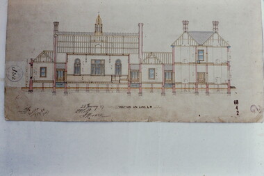 Architectural Drawing: New Public Offices, Kew