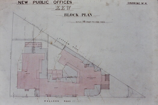 Architectural Drawing: New Public Offices, Kew