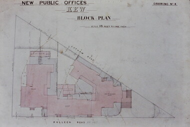 Architectural Drawing: New Public Offices, Kew