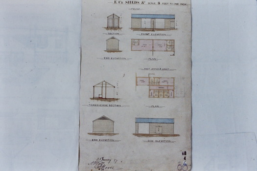 Architectural Drawing: New Public Offices, Kew