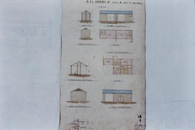Architectural Drawing: New Public Offices, Kew